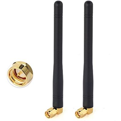 Eightwood Antena SMA 433 MHz SMAConector vertical antena RFID NFC omnidirecional 2 peças para rádio amador sem fios CCU2 CC1101 Eightwood Antena SMA 433 MHz SMAConector vertical antena RFID NFC omnidirecional 2 peças para rádio amador sem fios CCU2 CC1101