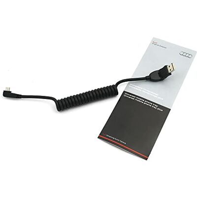 Audi USB cabo adaptador de ângulo reto para dispositivos móveis com micro USB feminino Audi USB cabo adaptador de ângulo reto para dispositivos móveis com micro USB feminino