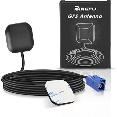 Bingfu Antena de navegação GPS Fakra C ativa impermeável para carro estéreo unidade principal módulo sistema de navegação dispositivo de rastreamento em tempo real localizador GPS navios Bingfu Antena de navegação GPS Fakra C ativa impermeável para carro estéreo unidade principal módulo sistema de navegação dispositivo de rastreamento em tempo real localizador GPS navios
