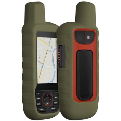 kwmobile Capa compatível com Garmin GPSMAP 66i / GPSMAP 67i Capa de silicone para navegador GPS Cover verde-escuro kwmobile Capa compatível com Garmin GPSMAP 66i / GPSMAP 67i Capa de silicone para navegador GPS Cover verde-escuro