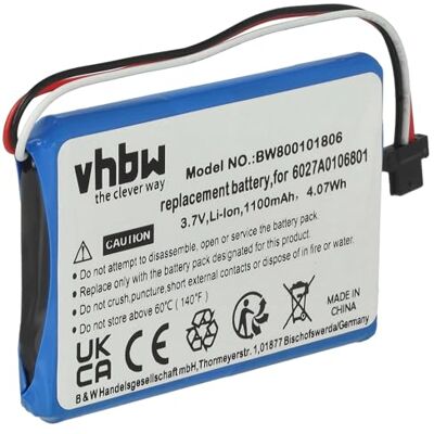 vhbw 1 x bateria compatível com Tomtom XL IQ Routes Edition, XL2 V4, 4ET0.002.02, 4ET03, XL IQ navegador, navi, GPS (1100 mAh, 3,7 V, Li-Ion) 4ET0.002.02, 4ET03, XL Holiday, XL IQ navegador, navi, GPS (1100 mAh, 3,7 V, Li-Ion) vhbw 1 x bateria compatível com Tomtom XL IQ Routes Edition, XL2 V4, 4ET0.002.02, 4ET03, XL IQ navegador, navi, GPS (1100 mAh, 3,7 V, Li-Ion) 4ET0.002.02, 4ET03, XL Holiday, XL IQ navegador, navi, GPS (1100 mAh, 3,7 V, Li-Ion)