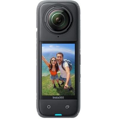 Insta360 X4 Pacote Padrão Câmara de Ação Impermeável 8K 360, Vídeo 4K Grande Angular, Efeito Selfie Stick Invisível, Protectores de Lente Removíveis, 135 Min Bateria, Edição IA, Estabilização Insta360 X4 Pacote Padrão Câmara de Ação Impermeável 8K 360, Vídeo 4K Grande Angular, Efeito Selfie Stick Invisível, Protectores de Lente Removíveis, 135 Min Bateria, Edição IA, Estabilização