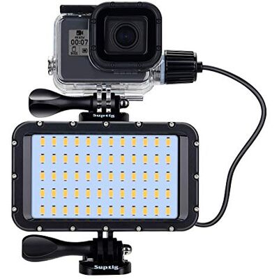 Suptig 60 Luzes LED de vídeo com bateria de carregamento portátil de 5200 mAh, luz regulável compatível com GoPro Hero 13/12 /11/10 / 9/8/7/6/4/3/3/Dji osmo//Insta360 Suptig 60 Luzes LED de vídeo com bateria de carregamento portátil de 5200 mAh, luz regulável compatível com GoPro Hero 13/12 /11/10 / 9/8/7/6/4/3/3/Dji osmo//Insta360