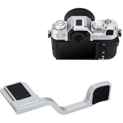 JJC XT50 Punho de polegar para cima para Fuji X-T50 câmera, aderência melhorada para fotografar com uma só mão, prata JJC XT50 Punho de polegar para cima para Fuji X-T50 câmera, aderência melhorada para fotografar com uma só mão, prata