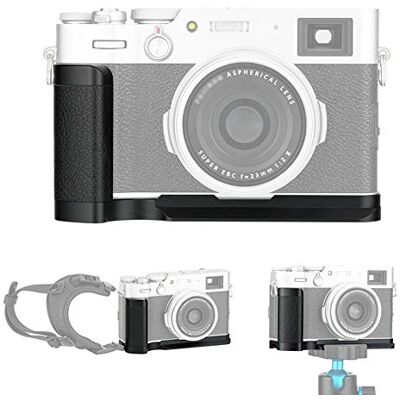 JJC Punho de metal Grip para Fujifilm Fuji X100V X100F câmara JJC Punho de metal Grip para Fujifilm Fuji X100V X100F câmara