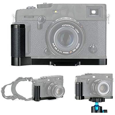 JJC Punho metálico de libertação rápida placa de suporte em L para Fujifilm Fuji X-Pro3 X-Pro2 X-Pro1 substitui o punho Fujifilm MHG-XPRO3 MHG-XPRO2 JJC Punho metálico de libertação rápida placa de suporte em L para Fujifilm Fuji X-Pro3 X-Pro2 X-Pro1 substitui o punho Fujifilm MHG-XPRO3 MHG-XPRO2