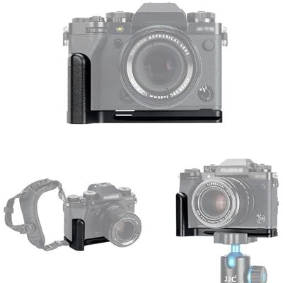 JJC Punho XT5, placa de libertação rápida de metal L suporte para FUJIFILM X-T5 XT5 substitui Fuji MHG-XT5 aperto de mão JJC Punho XT5, placa de libertação rápida de metal L suporte para FUJIFILM X-T5 XT5 substitui Fuji MHG-XT5 aperto de mão