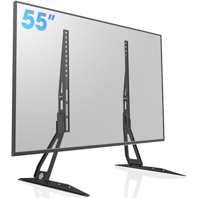 FITUEYES Suporte TV pé universal 32-55 polegadas altura ajustável FITUEYES Suporte TV pé universal 32-55 polegadas altura ajustável