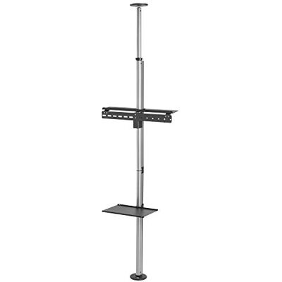 Maclean MC-791N Suporte para TV com prateleira montagem no teto e chão TV OLED QLED LCD LED de 37-70 polegadas máximo VESA 600 x 400 até 30 kg Maclean MC-791N Suporte para TV com prateleira montagem no teto e chão TV OLED QLED LCD LED de 37-70 polegadas máximo VESA 600 x 400 até 30 kg