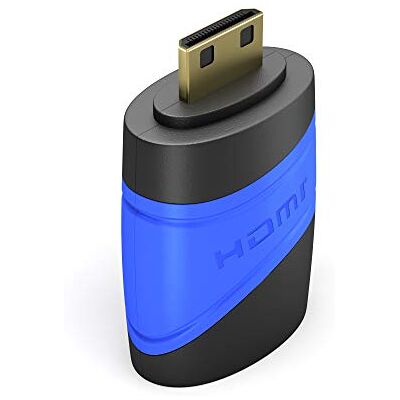 KabelDirekt Adaptador Mini-HDMI Alta velocidade com Ethernet, fêmea a macho, para ligar cabo HDMI a dispositivos Mini-HDMI KabelDirekt Adaptador Mini-HDMI Alta velocidade com Ethernet, fêmea a macho, para ligar cabo HDMI a dispositivos Mini-HDMI