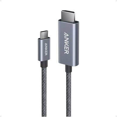 Anker Cabo USB C para HDMI , 90cm, 4K 60Hz Adaptador de Cabo para MacBook Pro/Air, iPad Pro/Air, Galaxy S24/ S23, Dell XPS 13/15, e mais, para Home Office Anker Cabo USB C para HDMI , 90cm, 4K 60Hz Adaptador de Cabo para MacBook Pro/Air, iPad Pro/Air, Galaxy S24/ S23, Dell XPS 13/15, e mais, para Home Office