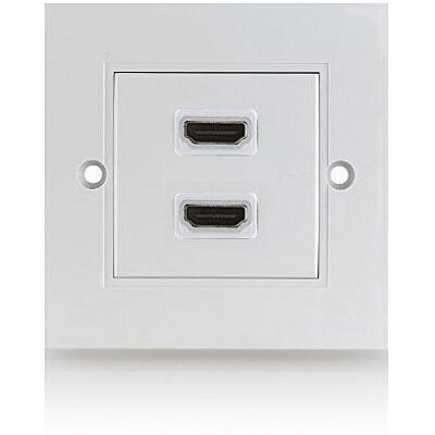 deleyCON HDMI lata tomada de parede 2 x porta HDMI rubor HDMI de alta velocidade com Ethernet HDTV FULL HD 3D 4K 2160p deleyCON HDMI lata tomada de parede 2 x porta HDMI rubor HDMI de alta velocidade com Ethernet HDTV FULL HD 3D 4K 2160p