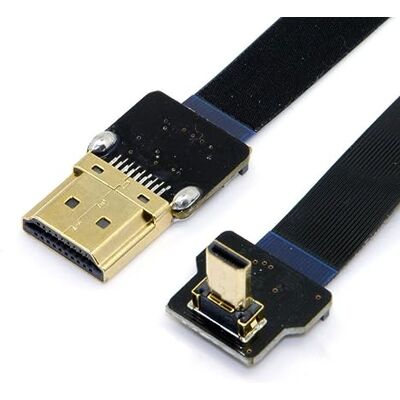 chenyang 20 cm CYFPV 90D Up Angled FPV micro HDMI macho para HDMI cabo macho para HDTV Multicopter chenyang 20 cm CYFPV 90D Up Angled FPV micro HDMI macho para HDMI cabo macho para HDTV Multicopter