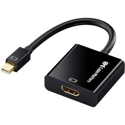 Cable Matters Adaptador Mini DisplayPort para HDMI ativo 4K @ 60Hz Adaptador Mini DP para HDMI / Mini DisplayPort para HDMI, 4K@60Hz, compatível com cabos / ecrãs HDMI 2.1, AMD Eyefinity Cable Matters Adaptador Mini DisplayPort para HDMI ativo 4K @ 60Hz Adaptador Mini DP para HDMI / Mini DisplayPort para HDMI, 4K@60Hz, compatível com cabos / ecrãs HDMI 2.1, AMD Eyefinity