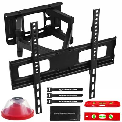 Maclean Suporte de parede para TV de 32 a 75" no máximo 50 kg Inclinável, giratório, distância 80 380 mm, VESA 75 x 75 a 400 x 400 mm, compatibilidade OLED, QLED, LCD, montagem e nível de bolha Acc Maclean Suporte de parede para TV de 32 a 75" no máximo 50 kg Inclinável, giratório, distância 80 380 mm, VESA 75 x 75 a 400 x 400 mm, compatibilidade OLED, QLED, LCD, montagem e nível de bolha Acc