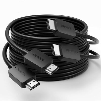 BENFEI Cabo HDMI para HDMI 2.1, 48 Gbps, 4K@120Hz 8K@60Hz, pacote de 2, compatível com Mac PC TV PS5 Xbox, 2M BENFEI Cabo HDMI para HDMI 2.1, 48 Gbps, 4K@120Hz 8K@60Hz, pacote de 2, compatível com Mac PC TV PS5 Xbox, 2M