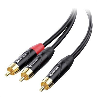 Cable Matters Cabo divisor RCA de 1 macho a 2 machos, 0,9 m Cable Matters Cabo divisor RCA de 1 macho a 2 machos, 0,9 m