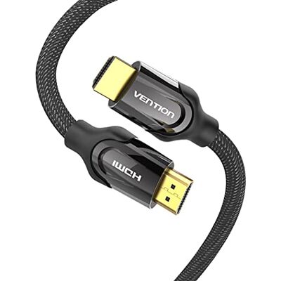VENTION Cabo HDMI, 4K cabo HDMI 2.0 HDMI cabo 4K 3D, HDR, ARC de alta velocidade 18 Gbps banhado a ouro compatível com 4K TV/PS5/PS4/Xbox (3 m) VENTION Cabo HDMI, 4K cabo HDMI 2.0 HDMI cabo 4K 3D, HDR, ARC de alta velocidade 18 Gbps banhado a ouro compatível com 4K TV/PS5/PS4/Xbox (3 m)