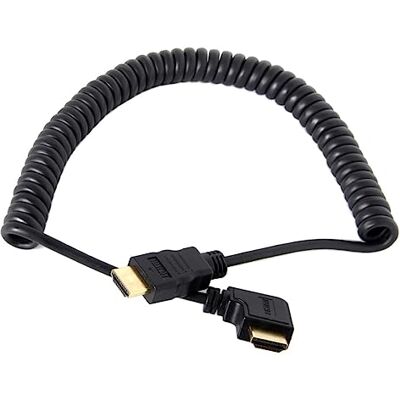 chenyang Cabo de extensão HDMI para HDMI 1.4 elástico de 90 graus em ângulo reto 4K a 60 Hz 1,2 m chenyang Cabo de extensão HDMI para HDMI 1.4 elástico de 90 graus em ângulo reto 4K a 60 Hz 1,2 m