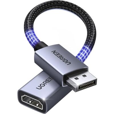 UGREEN 4K 30Hz Adaptador DisplayPort para HDMI Unidirecional 2K 60Hz 2 Conversor DP macho para HDMI feminino 1080P 120Hz alumínio compatível com portáteis monitores cartões gráficos televisores UGREEN 4K 30Hz Adaptador DisplayPort para HDMI Unidirecional 2K 60Hz 2 Conversor DP macho para HDMI feminino 1080P 120Hz alumínio compatível com portáteis monitores cartões gráficos televisores