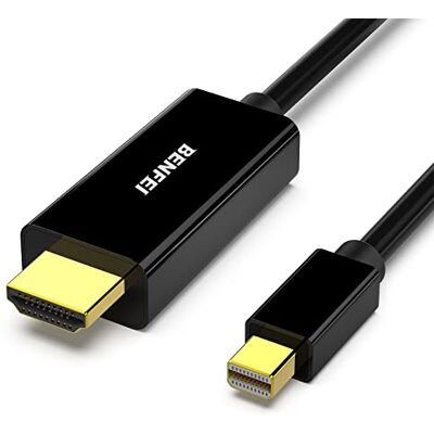 BENFEI Cabo Mini DisplayPort para HDMI, mini DP para HDMI de 4,5 metros (compatível com Thunderbolt) com MacBook Air/Pro, Surface Pro/Dock, monitor, projetor BENFEI Cabo Mini DisplayPort para HDMI, mini DP para HDMI de 4,5 metros (compatível com Thunderbolt) com MacBook Air/Pro, Surface Pro/Dock, monitor, projetor