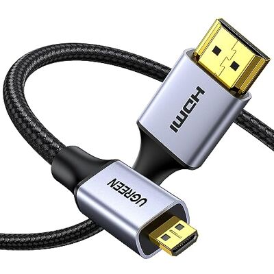 UGREEN Cabo micro HDMI adaptador 4K 60hz de alta velocidade (2 m) UGREEN Cabo micro HDMI adaptador 4K 60hz de alta velocidade (2 m)