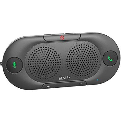 BESIGN BK06 Mãos Livres Bluetooth para Carro, Alto-falante Bluetooth para Carro, Potente 2 X 2W, Suporta GPS e Música, Liga e Desliga Automáticamente, Conectividade de Dupla Ligação e Clipe do BESIGN BK06 Mãos Livres Bluetooth para Carro, Alto-falante Bluetooth para Carro, Potente 2 X 2W, Suporta GPS e Música, Liga e Desliga Automáticamente, Conectividade de Dupla Ligação e Clipe do