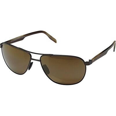 Maui Jim Castles Sunglasses unissexo para adulto (pacote de 1), chocolate mate Maui Jim Castles Sunglasses unissexo para adulto (pacote de 1), chocolate mate