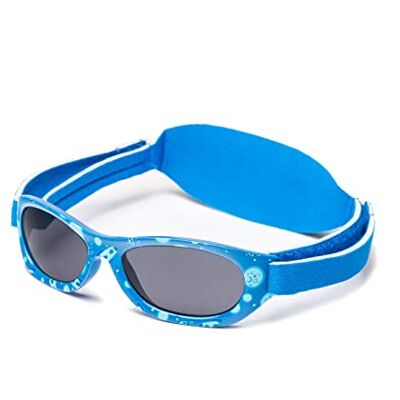 Kiddus Óculos de sol para bebé 6-18 meses, filtro UV400 CAT 3, proteção 100% raios UVA e UVB, sem BPA, com faixa ajustável, leves, para menino e menina Kiddus Óculos de sol para bebé 6-18 meses, filtro UV400 CAT 3, proteção 100% raios UVA e UVB, sem BPA, com faixa ajustável, leves, para menino e menina