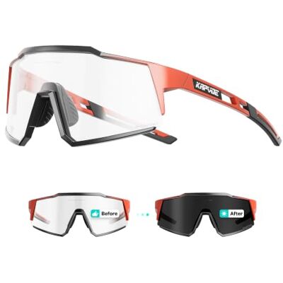KAPVOE Óculos de Ciclismo Fotocromáticos com TR90 Óculos de Sol Esportivos Mulheres Homens Corrida Transparente MTB Bicicleta Acessórios K9022 Diseño de 34 g, montura TR90, lente PC, accesorio de marco interior para ciclismo y running. KAPVOE Óculos de Ciclismo Fotocromáticos com TR90 Óculos de Sol Esportivos Mulheres Homens Corrida Transparente MTB Bicicleta Acessórios K9022 Diseño de 34 g, montura TR90, lente PC, accesorio de marco interior para ciclismo y running.
