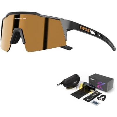 KAPVOE Óculos de ciclismo polarizados com 4 lentes intercambiáveis mulheres homens TR90 óculos de sol desportivos corrida MTB acessórios de bicicleta 11 castanho preto Incluye 4 lentes intercambiables, Protección UV400, Estructura TR90 y soporte interio KAPVOE Óculos de ciclismo polarizados com 4 lentes intercambiáveis mulheres homens TR90 óculos de sol desportivos corrida MTB acessórios de bicicleta 11 castanho preto Incluye 4 lentes intercambiables, Protección UV400, Estructura TR90 y soporte interio