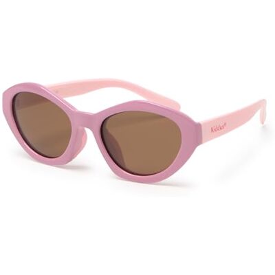 Kiddus Óculos de sol para menina, 4-8 anos, polarizados UV400 CAT3, armação TR90 flexível, pinos TPE, ponte de silicone, certificação CE ISO REACH, Tamanho único Kiddus Óculos de sol para menina, 4-8 anos, polarizados UV400 CAT3, armação TR90 flexível, pinos TPE, ponte de silicone, certificação CE ISO REACH, Tamanho único