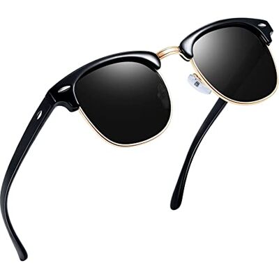 Joopin Óculos de sol polarizados homem e mulher meio quadro quadrados clássicos retro vintage proteção UV400 para condução praia pesca golfe Retro Vintage, Protección UV400, Lentes TAC, Ideal para Conducción, Playa, Pesca, Golf, Ciclismo, Correr, Viajar Joopin Óculos de sol polarizados homem e mulher meio quadro quadrados clássicos retro vintage proteção UV400 para condução praia pesca golfe Retro Vintage, Protección UV400, Lentes TAC, Ideal para Conducción, Playa, Pesca, Golf, Ciclismo, Correr, Viajar