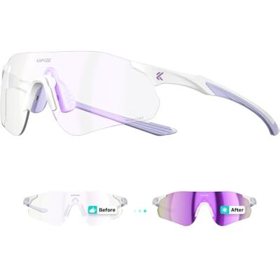KAPVOE Óculos de ciclismo fotográficos mulheres homens óculos ciclismo MTB bicicleta transparente desportos Running K108 De transparente a Oscuro CAT.1-CAT.2, lente PC UV400 panorámica, estructura TR90 ultraligera 22g KAPVOE Óculos de ciclismo fotográficos mulheres homens óculos ciclismo MTB bicicleta transparente desportos Running K108 De transparente a Oscuro CAT.1-CAT.2, lente PC UV400 panorámica, estructura TR90 ultraligera 22g