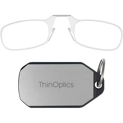 ThinOptics Óculos de Leitura com Estojo para Chaveiro Unisexo Homens Mulheres Óculos de Leitura Compactos, Dobráveis e Leves com Tecnologia Flex-fit Gafas de presbicia plegables y compactas para hombre y mujer, estuche llavero para llevar en las llaves, ThinOptics Óculos de Leitura com Estojo para Chaveiro Unisexo Homens Mulheres Óculos de Leitura Compactos, Dobráveis e Leves com Tecnologia Flex-fit Gafas de presbicia plegables y compactas para hombre y mujer, estuche llavero para llevar en las llaves,