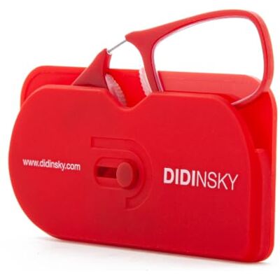 DIDINSKY Óculos de Leitura sem Hastes para Homem e Mulher Design Ultraleve e Portátil, Transparente Óculos para Presbiopia Móvel MOMA Puente de titanio flexible y estuche que se fija al móvil; ultraligeras 6,7 g, también en pack; graduaciones de +1. DIDINSKY Óculos de Leitura sem Hastes para Homem e Mulher Design Ultraleve e Portátil, Transparente Óculos para Presbiopia Móvel MOMA Puente de titanio flexible y estuche que se fija al móvil; ultraligeras 6,7 g, también en pack; graduaciones de +1.