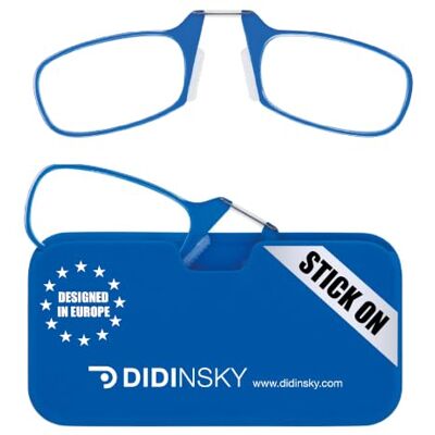 DIDINSKY Óculos de Leitura sem Hastes para Homem e Mulher Design Ultraleve e Portátil, Transparente Óculos para Presbiopia Móvel MOMA Puente de titanio flexible y estuche que se fija al móvil; ultraligeras 6,7 g, también en pack; graduaciones de +1. DIDINSKY Óculos de Leitura sem Hastes para Homem e Mulher Design Ultraleve e Portátil, Transparente Óculos para Presbiopia Móvel MOMA Puente de titanio flexible y estuche que se fija al móvil; ultraligeras 6,7 g, también en pack; graduaciones de +1.