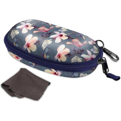 FINTIE Grande capa óculos de sol, estojo portátil óculos rígidos com clipe e fecho de correr para mulheres e homens Portátil Estuche Gafas Rigida con Clip y Cremallera FINTIE Grande capa óculos de sol, estojo portátil óculos rígidos com clipe e fecho de correr para mulheres e homens Portátil Estuche Gafas Rigida con Clip y Cremallera
