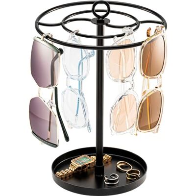 ProCase Suporte Giratório para Óculos de Sol, Suporte de Exibição Pendurado para Óculos Organizador de Metal para Casa Loja Preto ProCase Suporte Giratório para Óculos de Sol, Suporte de Exibição Pendurado para Óculos Organizador de Metal para Casa Loja Preto