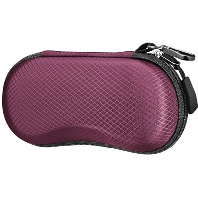 FINTIE Capa óculos de sol para mulheres e homens Portátil estojo óculos rígido com clipe e fecho de correr FINTIE Capa óculos de sol para mulheres e homens Portátil estojo óculos rígido com clipe e fecho de correr