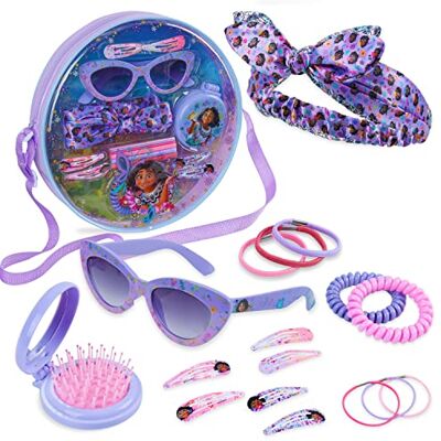 Disney Stitch Bolsa de Ombro Bolsa para Menina com Óculos de Sol UV400 e Acessórios de Cabelo Bolsa com Acessórios para Meninas Disney Stitch Bolsa de Ombro Bolsa para Menina com Óculos de Sol UV400 e Acessórios de Cabelo Bolsa com Acessórios para Meninas
