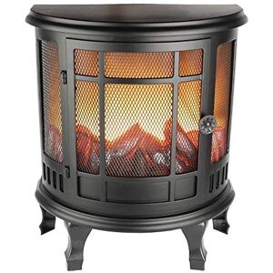 Ideen mit Herz Ideas com coração LED de lareira nostálgica decorativa elétrica funciona com pilhas sem aquecimento, efeito de chamas de fogo realista, 35 x 30 x 17 cm, função temporizador (6 horas Ideen mit Herz Ideas com coração LED de lareira nostálgica decorativa elétrica funciona com pilhas sem aquecimento, efeito de chamas de fogo realista, 35 x 30 x 17 cm, função temporizador (6 horas