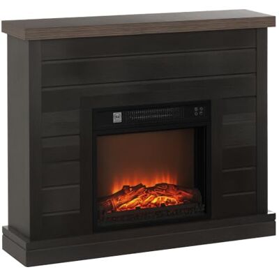 HOMCOM Lareira Elétrica 1800W Lareira Decorativa com Efeito de Chama Controle Remoto Temporizador Semanal Proteção contra Sobreaquecimento para Sala 30 m² Cinza Escuro Chimenea Decorativa, Calefacción 1800 W, Temporizador Semanal, Protección Contra Sobr HOMCOM Lareira Elétrica 1800W Lareira Decorativa com Efeito de Chama Controle Remoto Temporizador Semanal Proteção contra Sobreaquecimento para Sala 30 m² Cinza Escuro Chimenea Decorativa, Calefacción 1800 W, Temporizador Semanal, Protección Contra Sobr