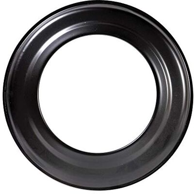 FIREFIX Roseta para tubo de fogão, cor preta FIREFIX Roseta para tubo de fogão, cor preta