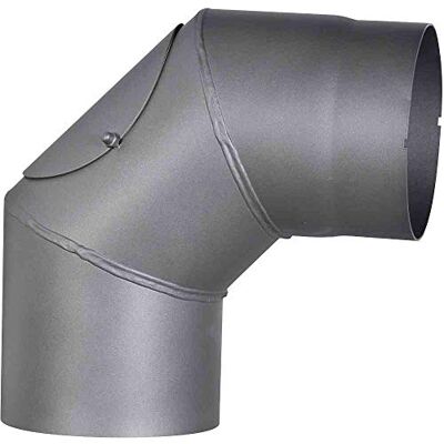 FIREFIX Cotovelo de tubo de estufa preto FIREFIX Cotovelo de tubo de estufa preto