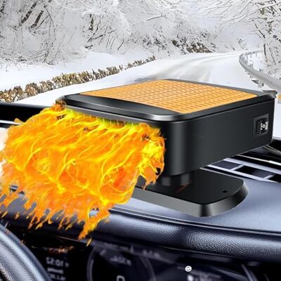 KQLHLHDYZ Aquecedor para carro, aquecedor portátil de carro de 12 V, desembaciador de para-brisas com aquecimento e arrefecimento rápidos de 200 W, aquecedor portátil giratório de 360° para carro KQLHLHDYZ Aquecedor para carro, aquecedor portátil de carro de 12 V, desembaciador de para-brisas com aquecimento e arrefecimento rápidos de 200 W, aquecedor portátil giratório de 360° para carro