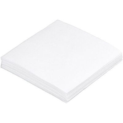 KLS Saco de 50 toalhitas de papel antiestático, anti-pelos, anti-pó, 10 x 10 cm, ferramentas de fibra ótica KLS Saco de 50 toalhitas de papel antiestático, anti-pelos, anti-pó, 10 x 10 cm, ferramentas de fibra ótica