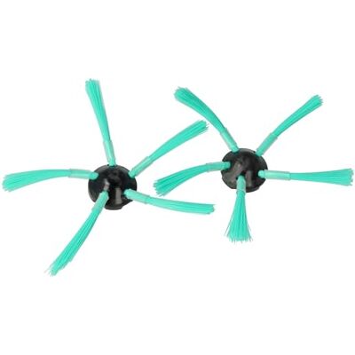 vhbw 2X escova lateral compatível com Vorwerk Kobold VR-7, VR7 Robot aspirador conjunto escovas, preto/verde vhbw 2X escova lateral compatível com Vorwerk Kobold VR-7, VR7 Robot aspirador conjunto escovas, preto/verde