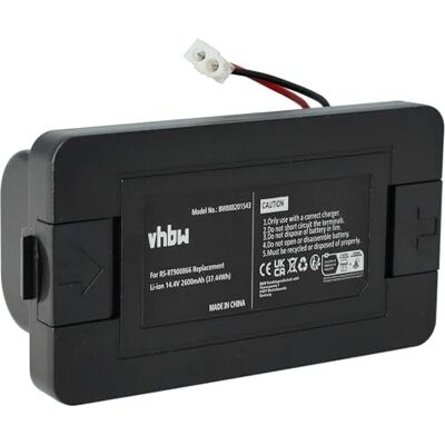 vhbw Bateria compatível com Rowenta X-plorer série 20 Aqua RRR6875 RR6875WH robot limpeza preto (2600 mAh, 14,4 V, Li-Ion) vhbw Bateria compatível com Rowenta X-plorer série 20 Aqua RRR6875 RR6875WH robot limpeza preto (2600 mAh, 14,4 V, Li-Ion)