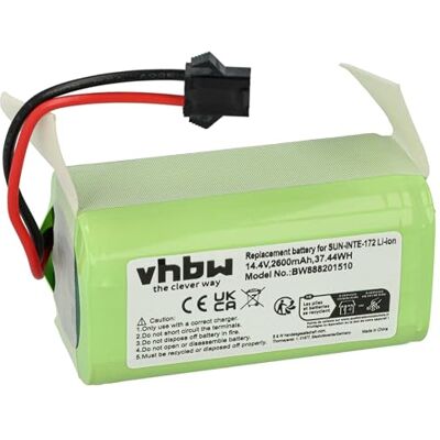 vhbw Bateria recarregável compatível com Ikohs Netbot S15 aspirador robô limpeza (2600 mAh, 14,4 V, Li-Ion) vhbw Bateria recarregável compatível com Ikohs Netbot S15 aspirador robô limpeza (2600 mAh, 14,4 V, Li-Ion)